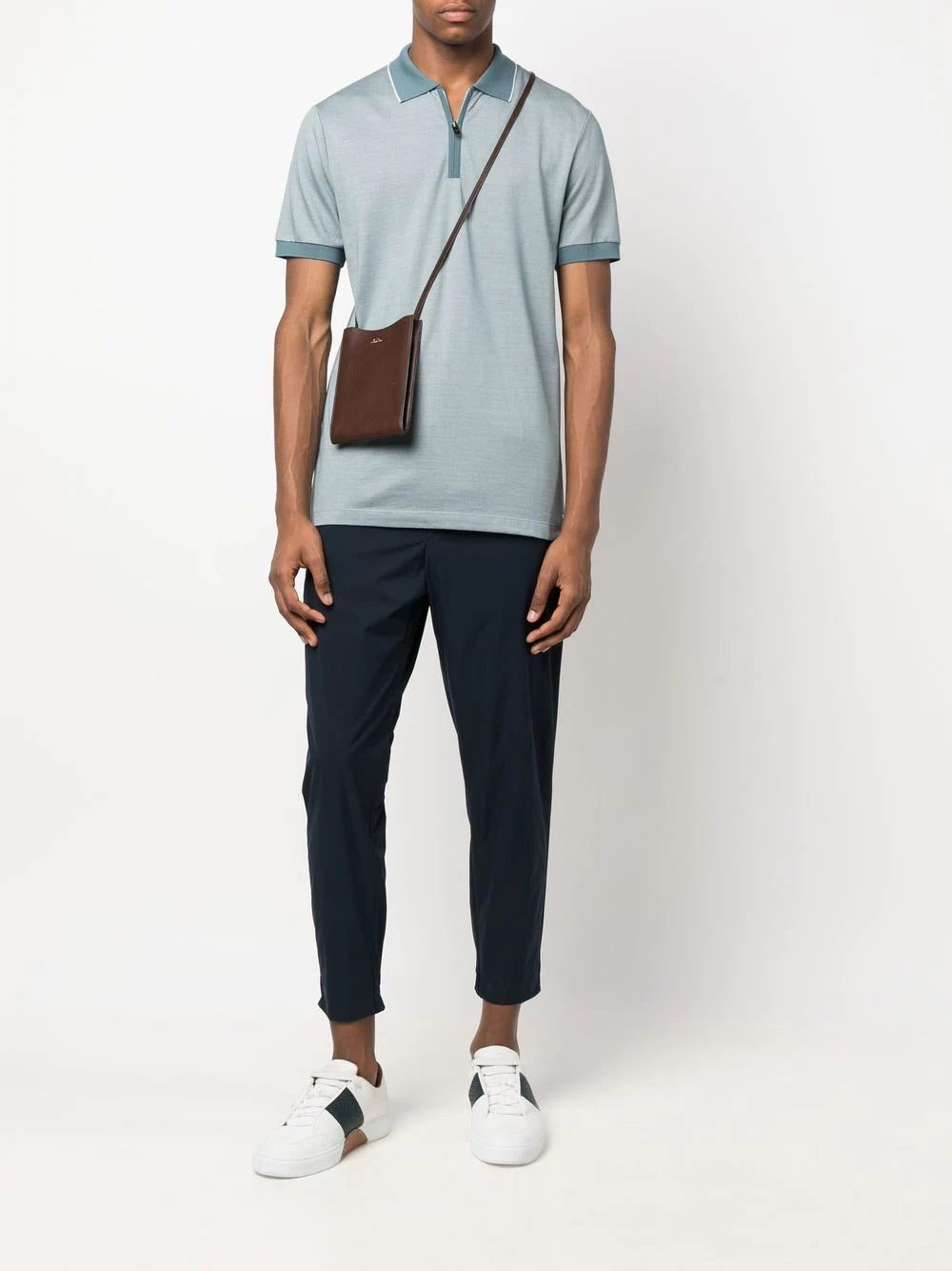 BOSS zipped short-sleeve polo shirt - Image 2