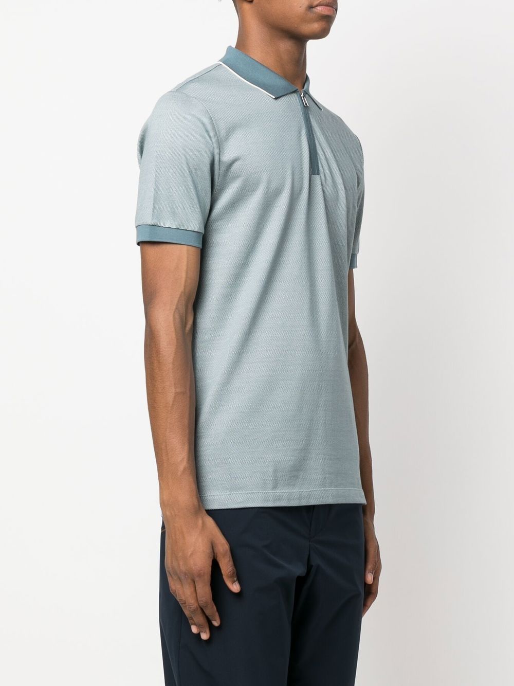 BOSS zipped short-sleeve polo shirt - Image 3