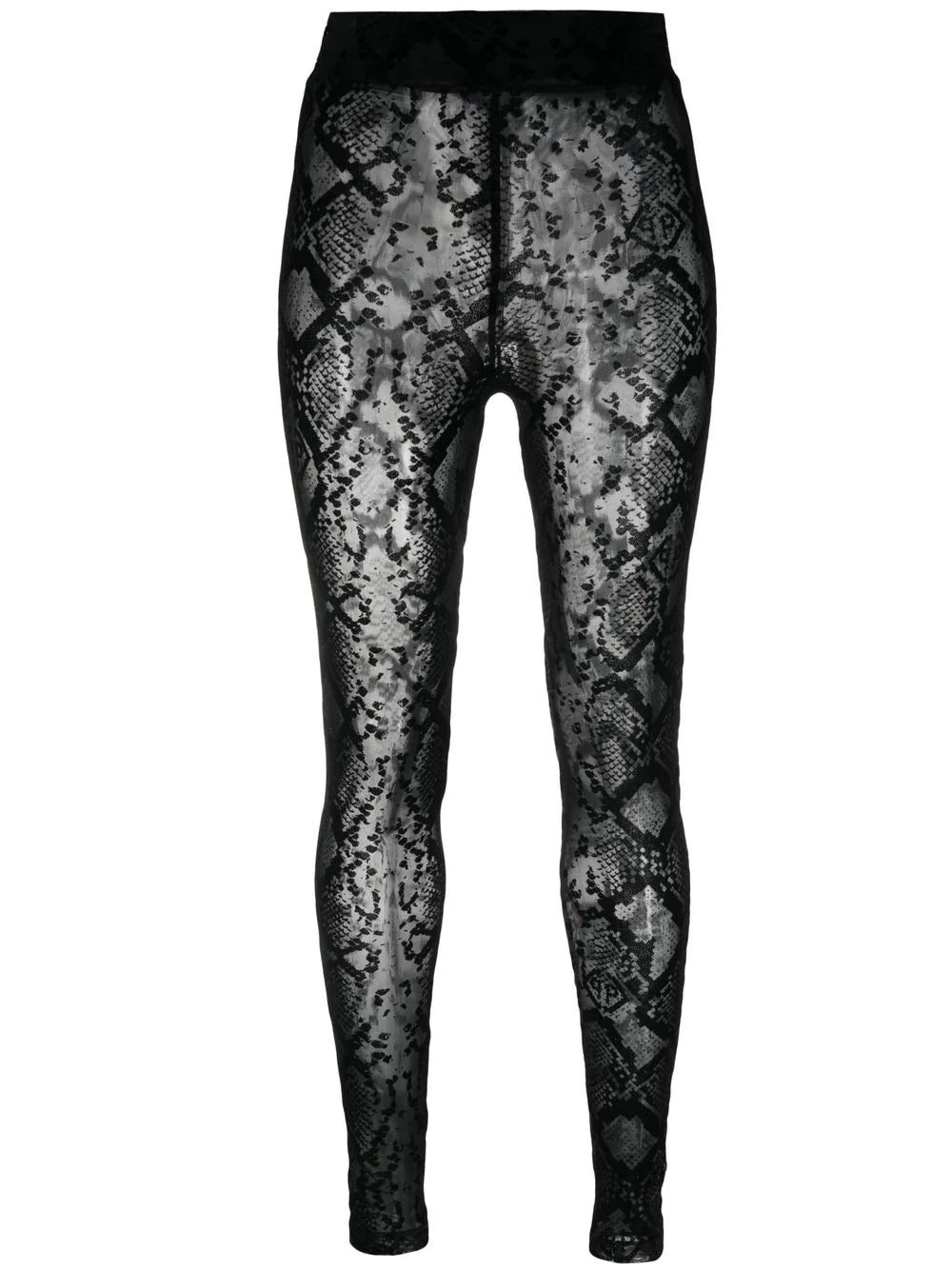 Philipp Plein logo-embroidered high-waisted leggings