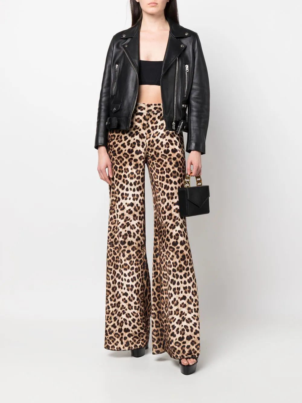 Philipp Plein leopard-print flared trousers - Image 2