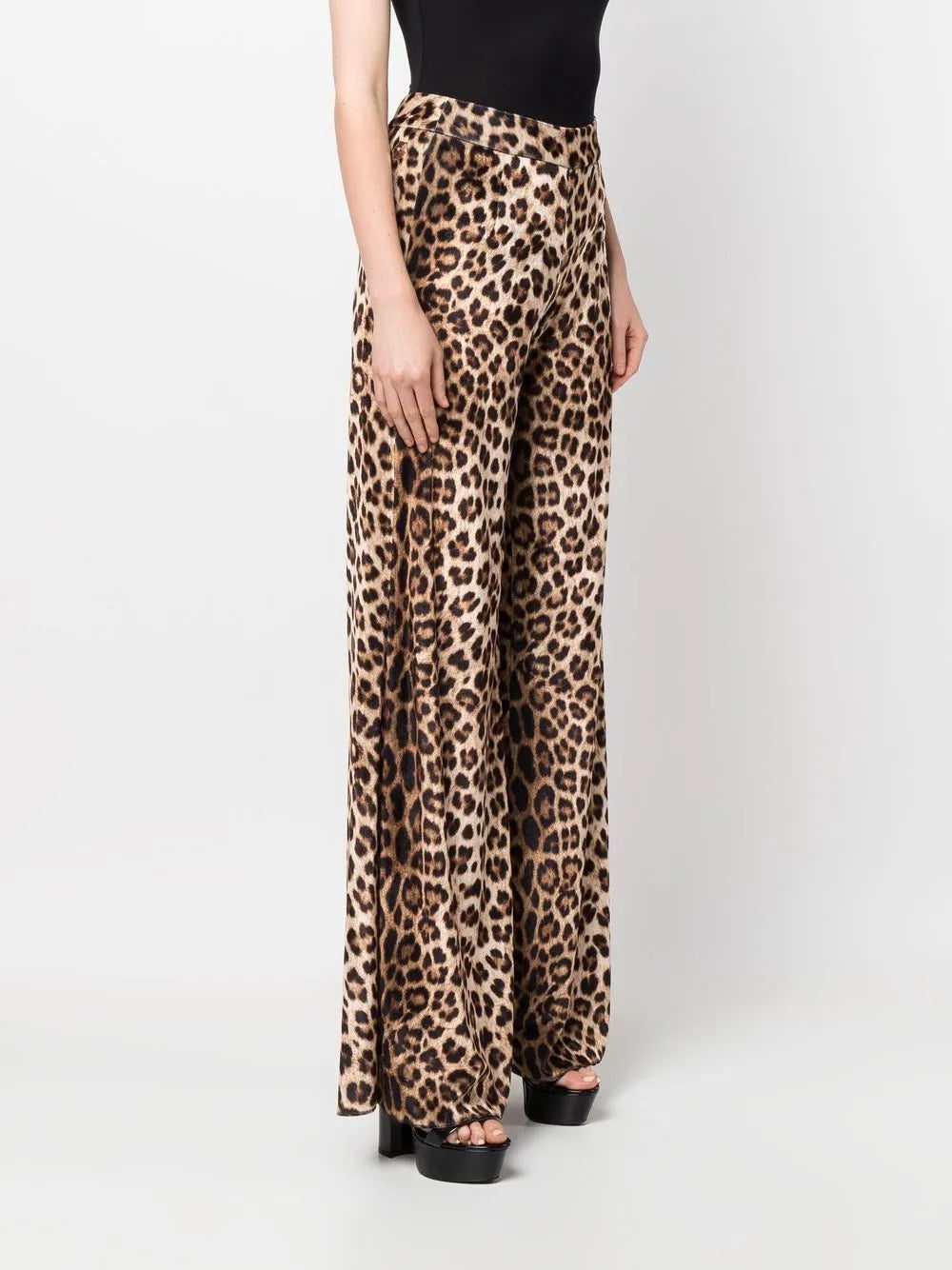 Philipp Plein leopard-print flared trousers - Image 3