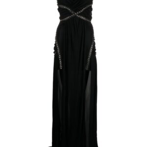 Philipp Plein stud-detailed floor-length dress