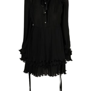 Philipp Plein ruffled plissé midi dress