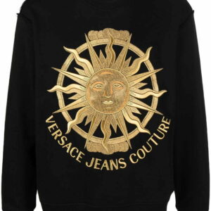Versace Jeans Couture  Medusa embroidery crew-neck sweatshirt