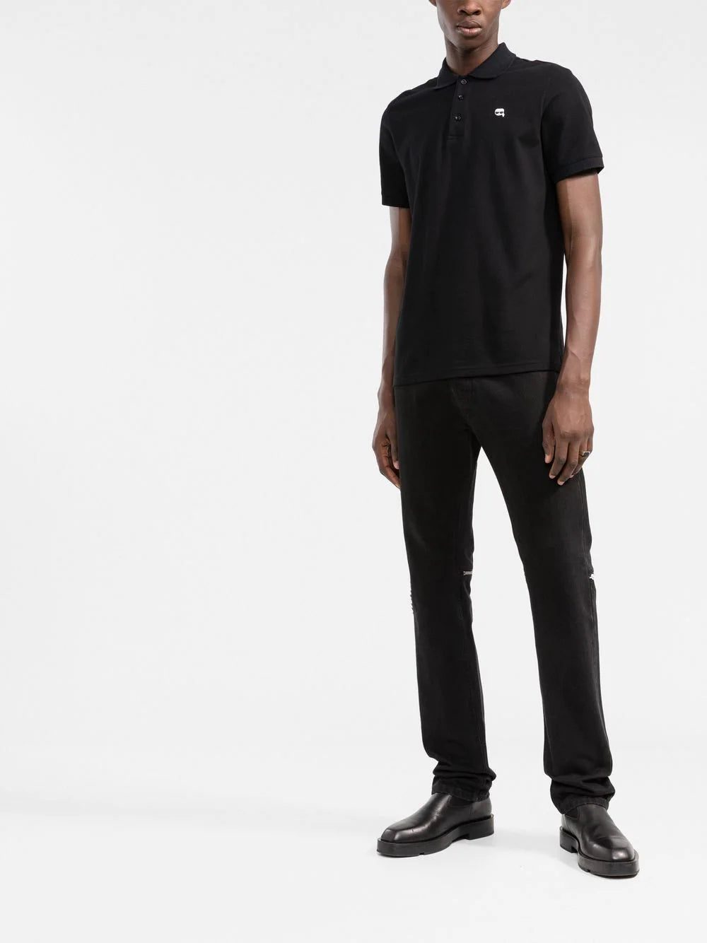 Karl Lagerfeld Ikonik embroidered polo shirt - Image 2