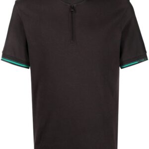 Karl Lagerfeld zipped short-sleeve polo shirt