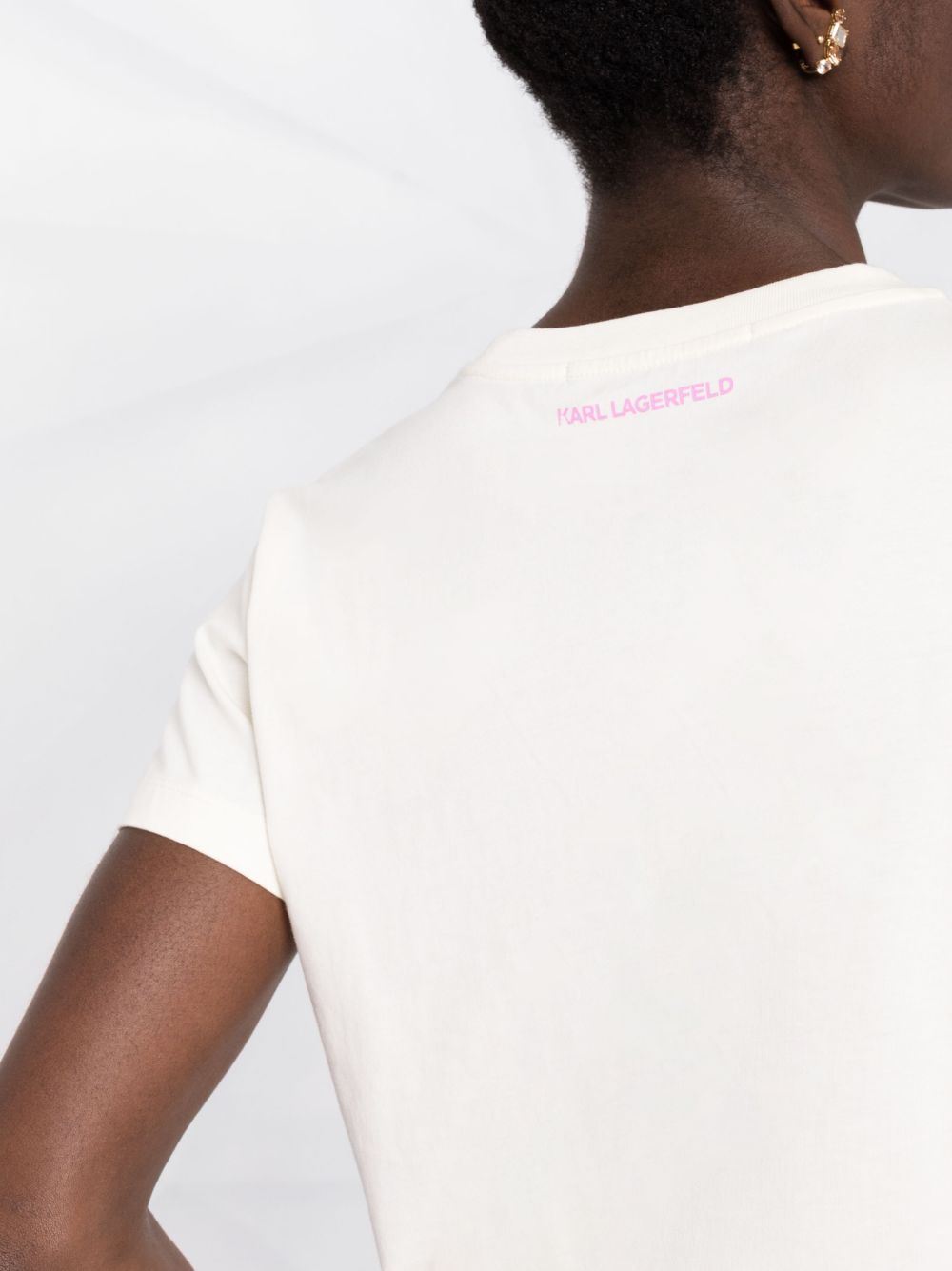Karl Lagerfeld Future Logo-print T-shirt - Image 3