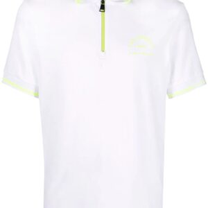 Karl Lagerfeld logo-print zipped polo shirt