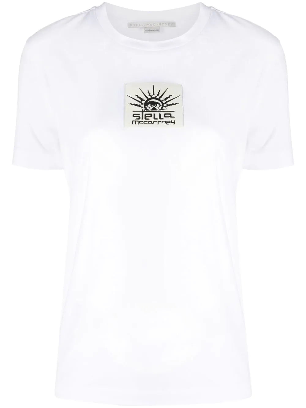 Stella McCartney logo-patch cotton T-shirt