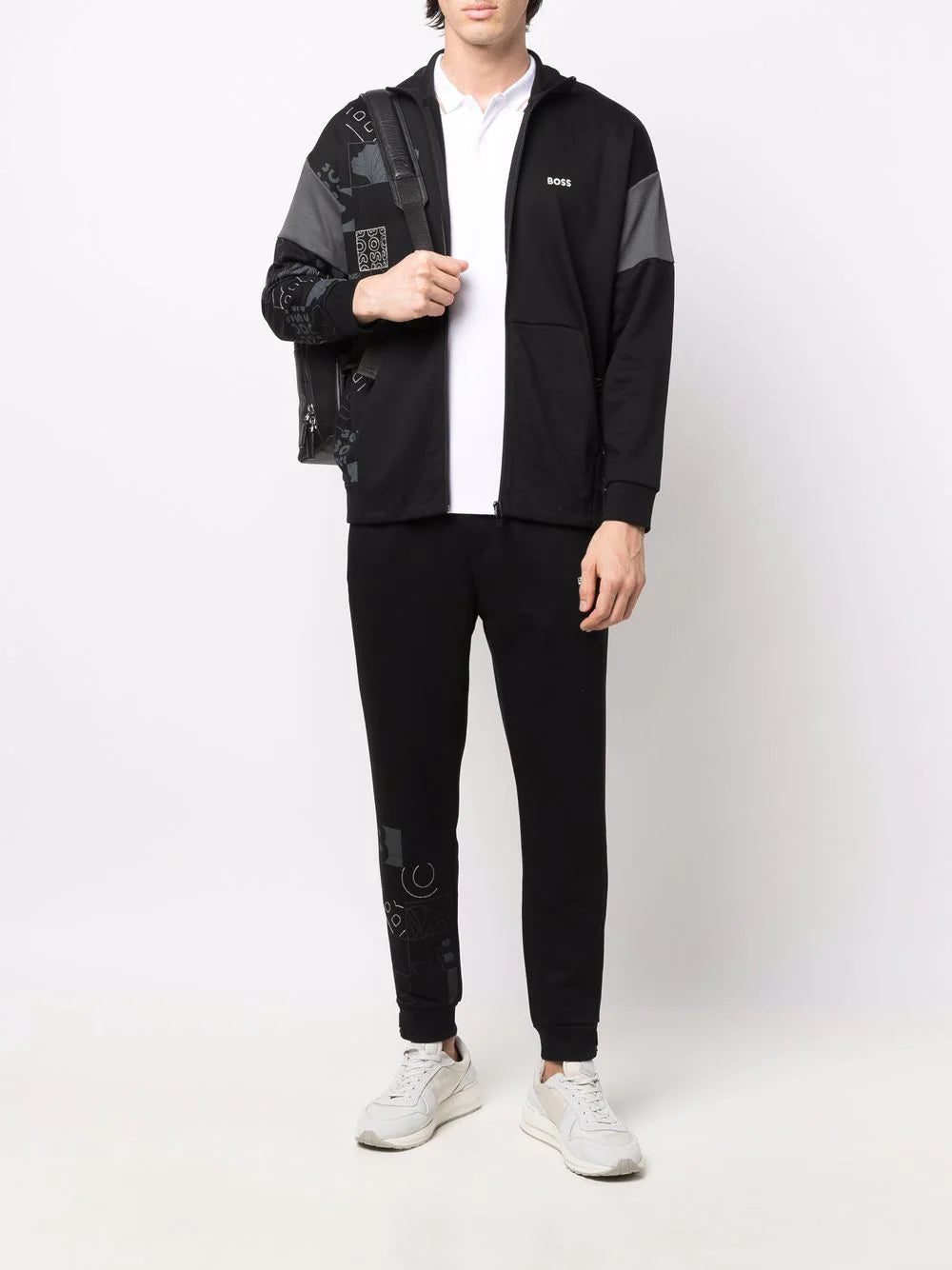 BOSS stripe-collar short sleeved polo shirt - Image 2