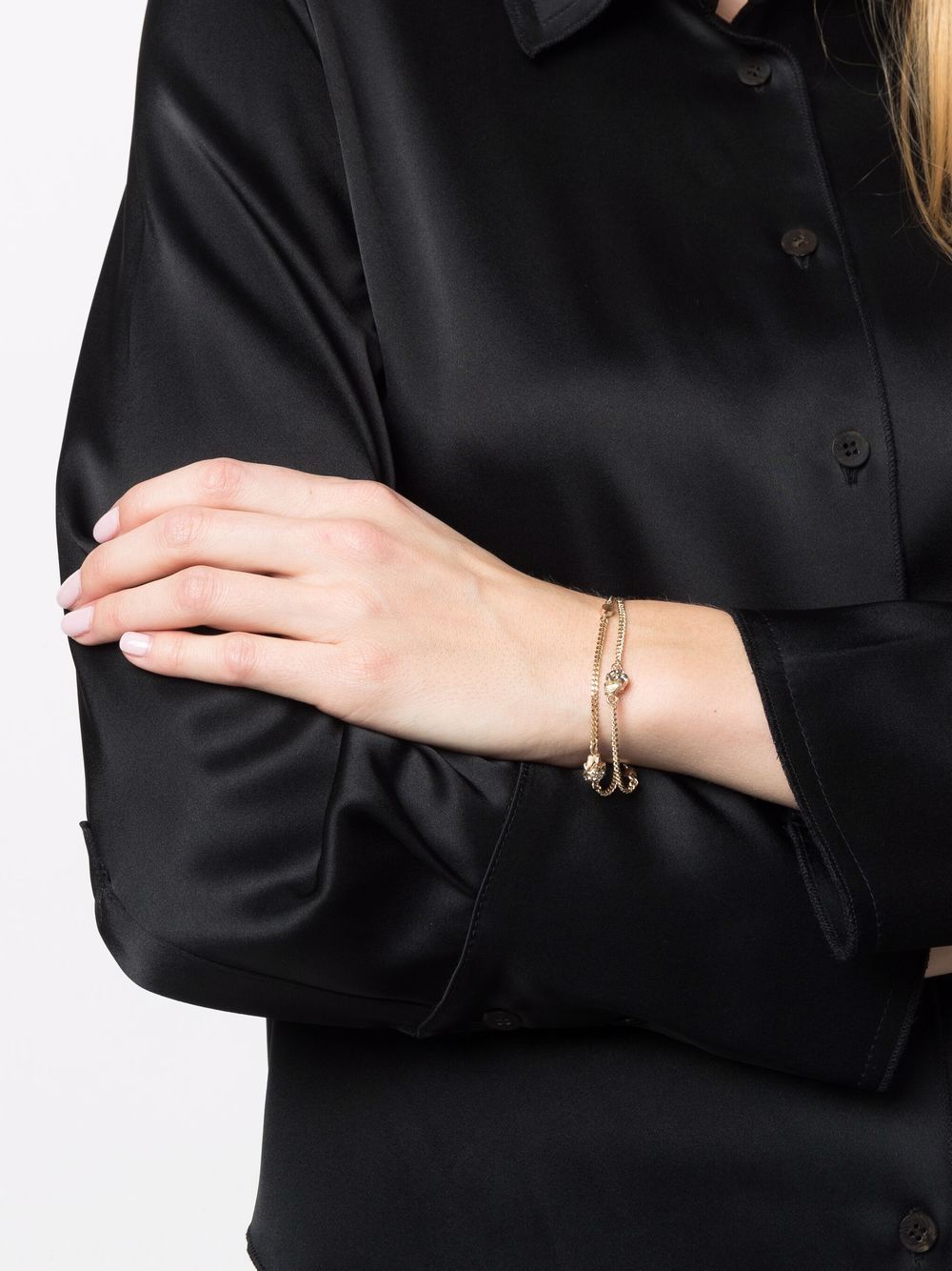 Alexander McQueen skull charm chain bracelet - Image 2