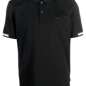 BOSS  stripe-trimmed polo shirt