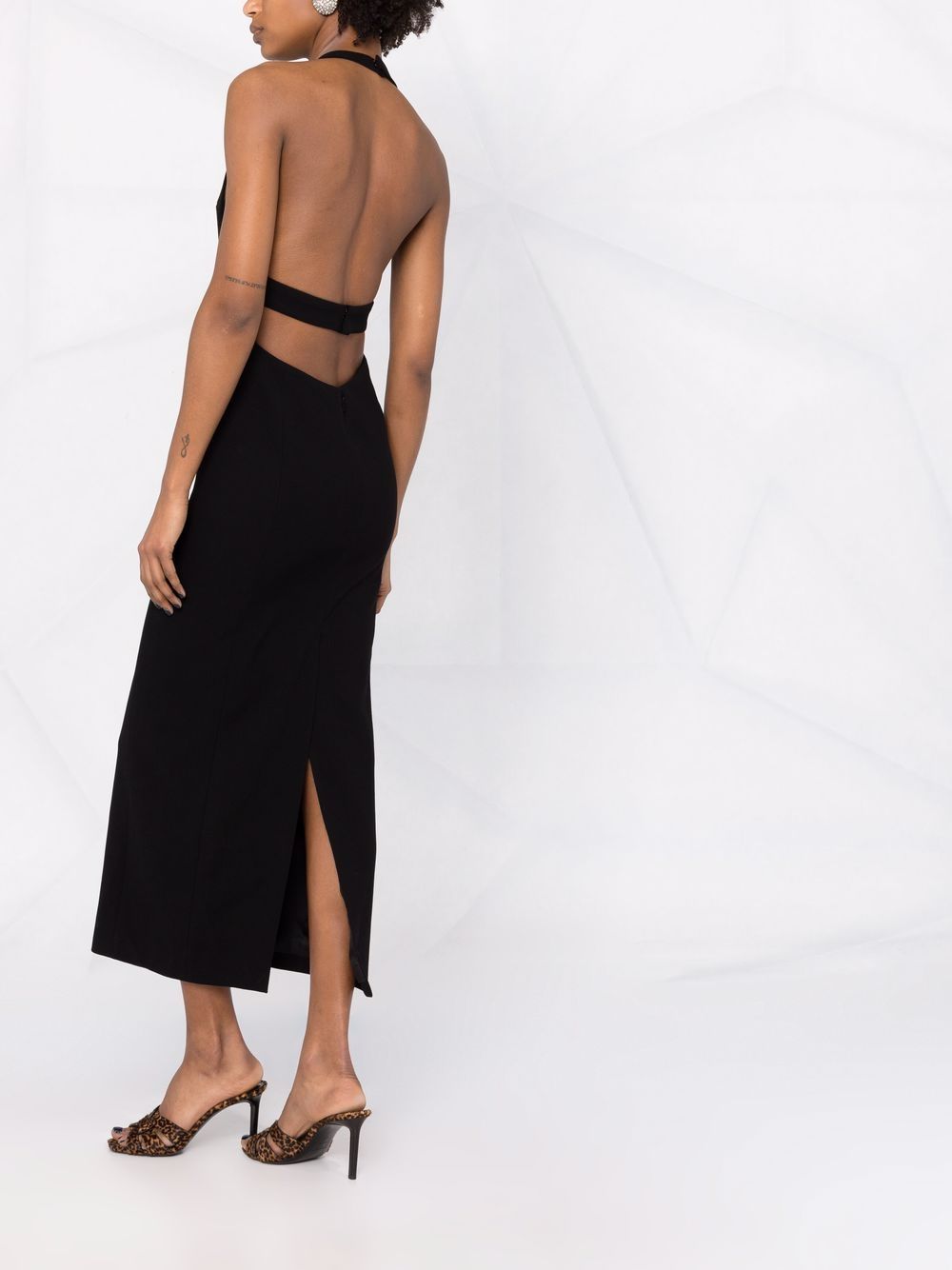 Saint Laurent crystal-embellished halterneck dress - Image 4