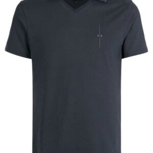 Armani Exchange logo print polo shirt.