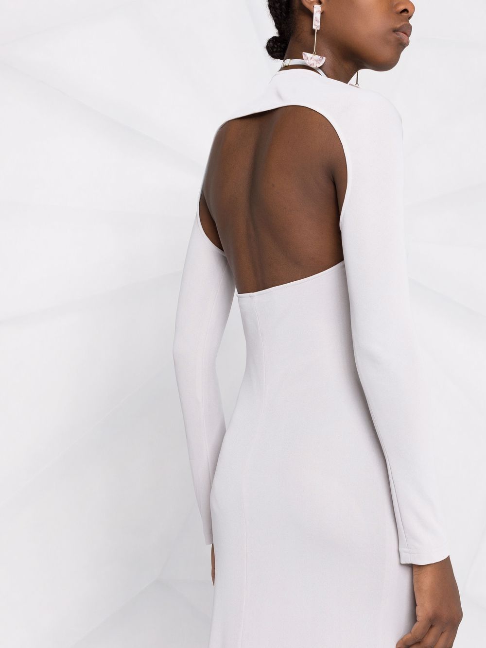 Jacquemus La robe Nodi knotted cut-out dress. - Image 3