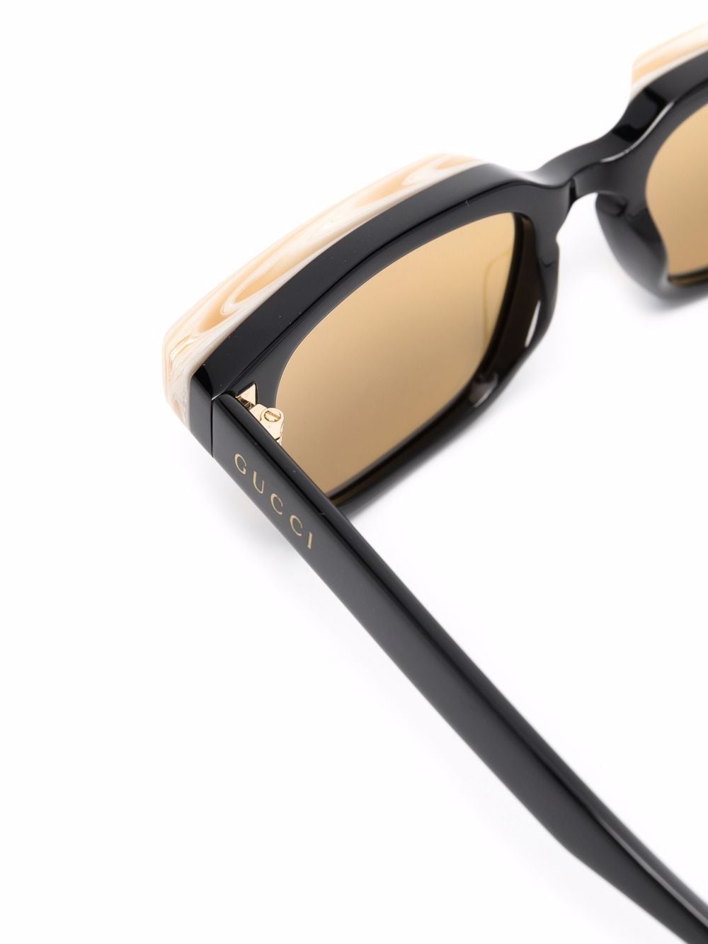 Gucci Eyewear contrast-border rectangle sunglasses - Image 3