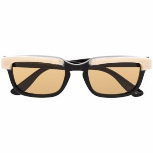 Gucci Eyewear contrast-border rectangle sunglasses