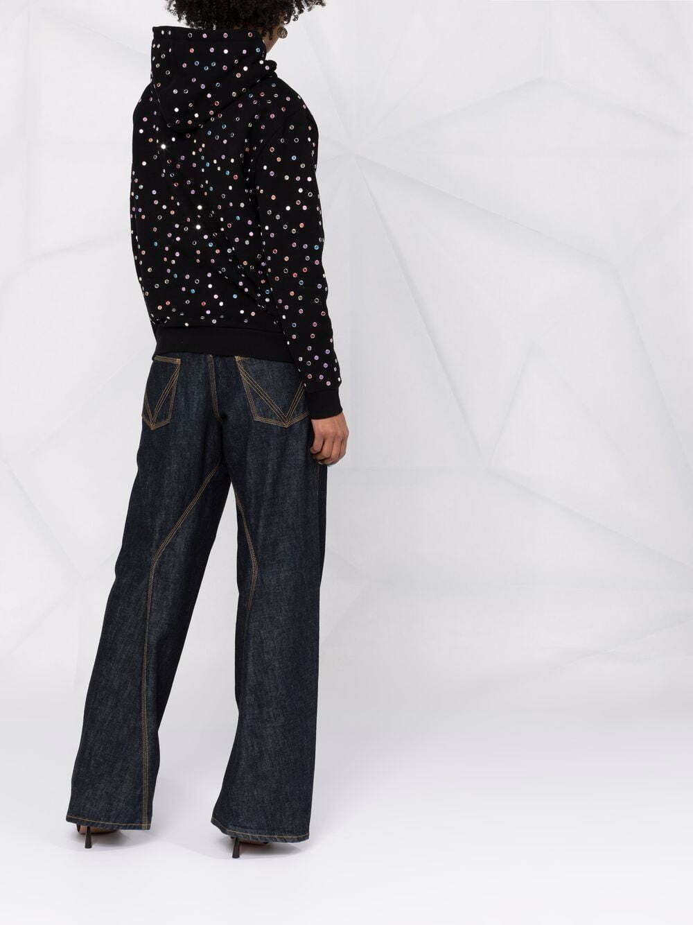 Saint Laurent logo-print drawstring hoodie - Image 4