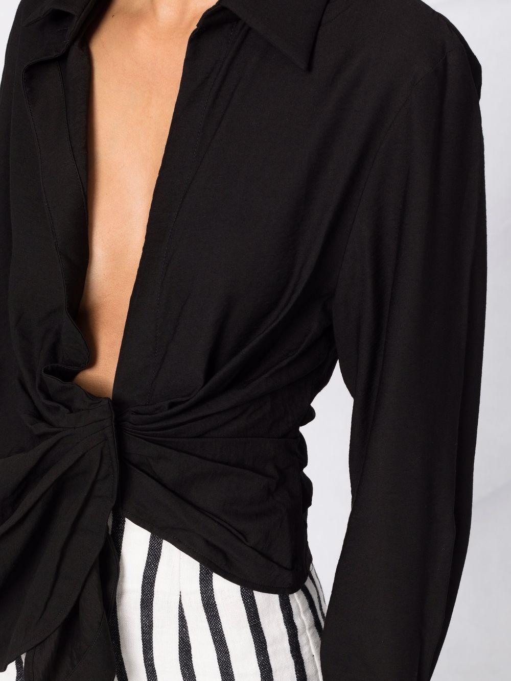 Jacquemus La Chemise Bahia draped shirt - Image 3