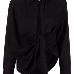 Jacquemus  La Chemise Bahia draped shirt