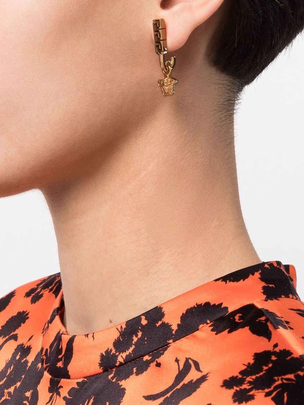 Versace Greca Medusa drop earrings - Image 2