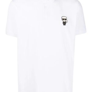 Karl Lagerfeld logo-patch polo shirt