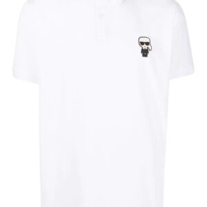 Karl Lagerfeld logo-patch polo shirt