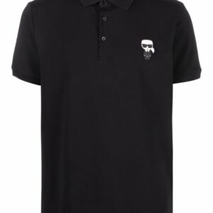 Karl Lagerfeld logo-patch polo shirt