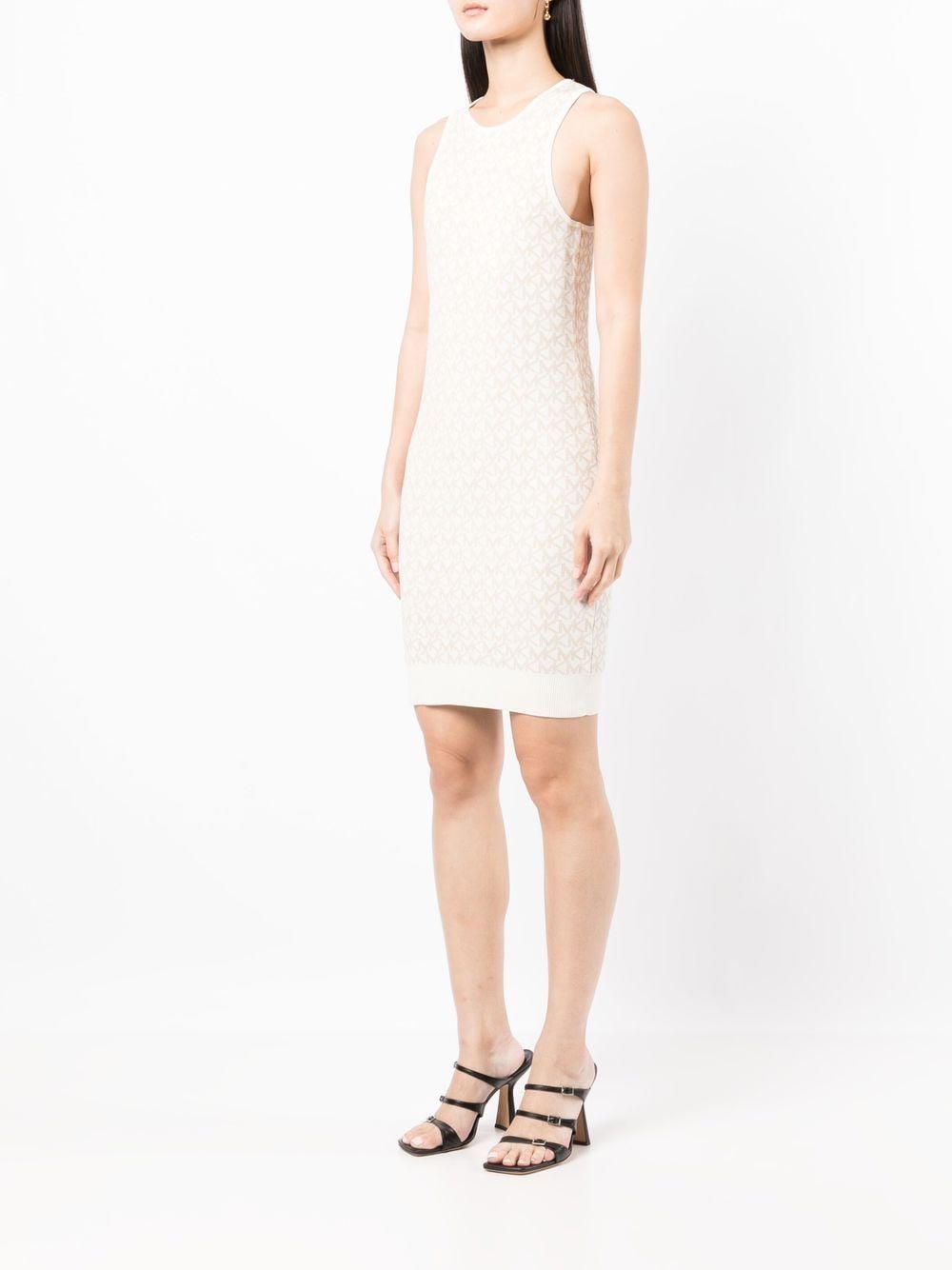 Michael Kors logo jacquard knitted mini dress - Image 3