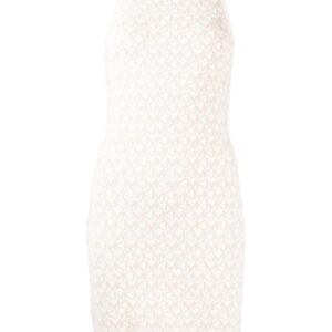 Michael Kors logo jacquard knitted mini dress