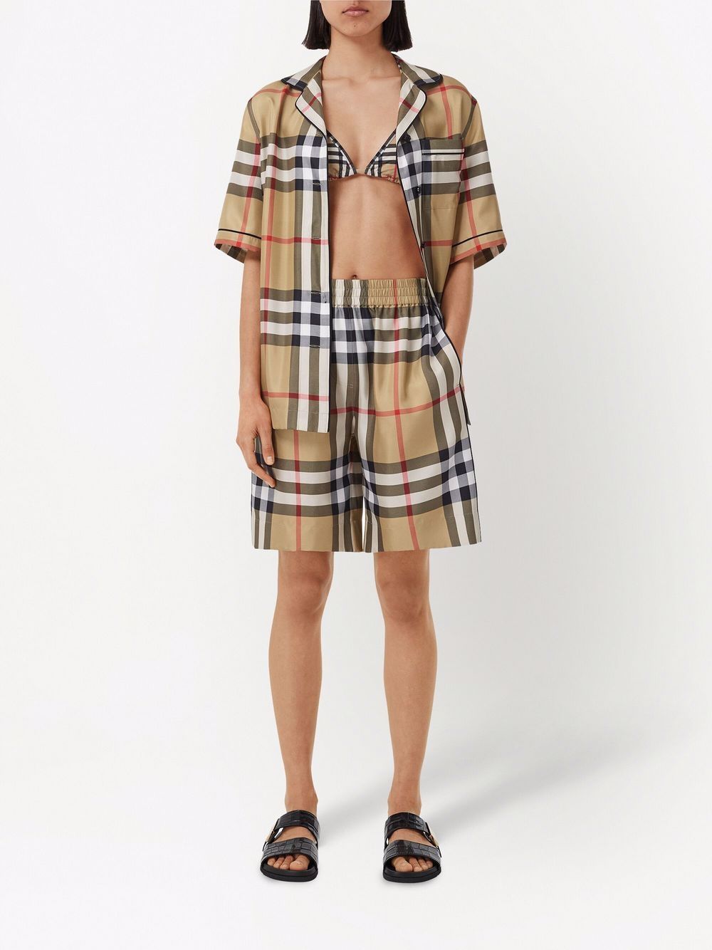 Burberry Vintage Check silk pajama shirt - Image 2