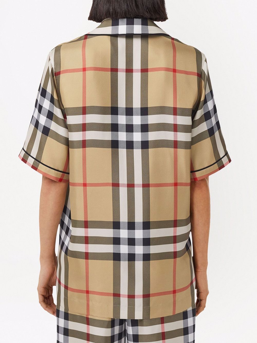 Burberry Vintage Check silk pajama shirt - Image 4