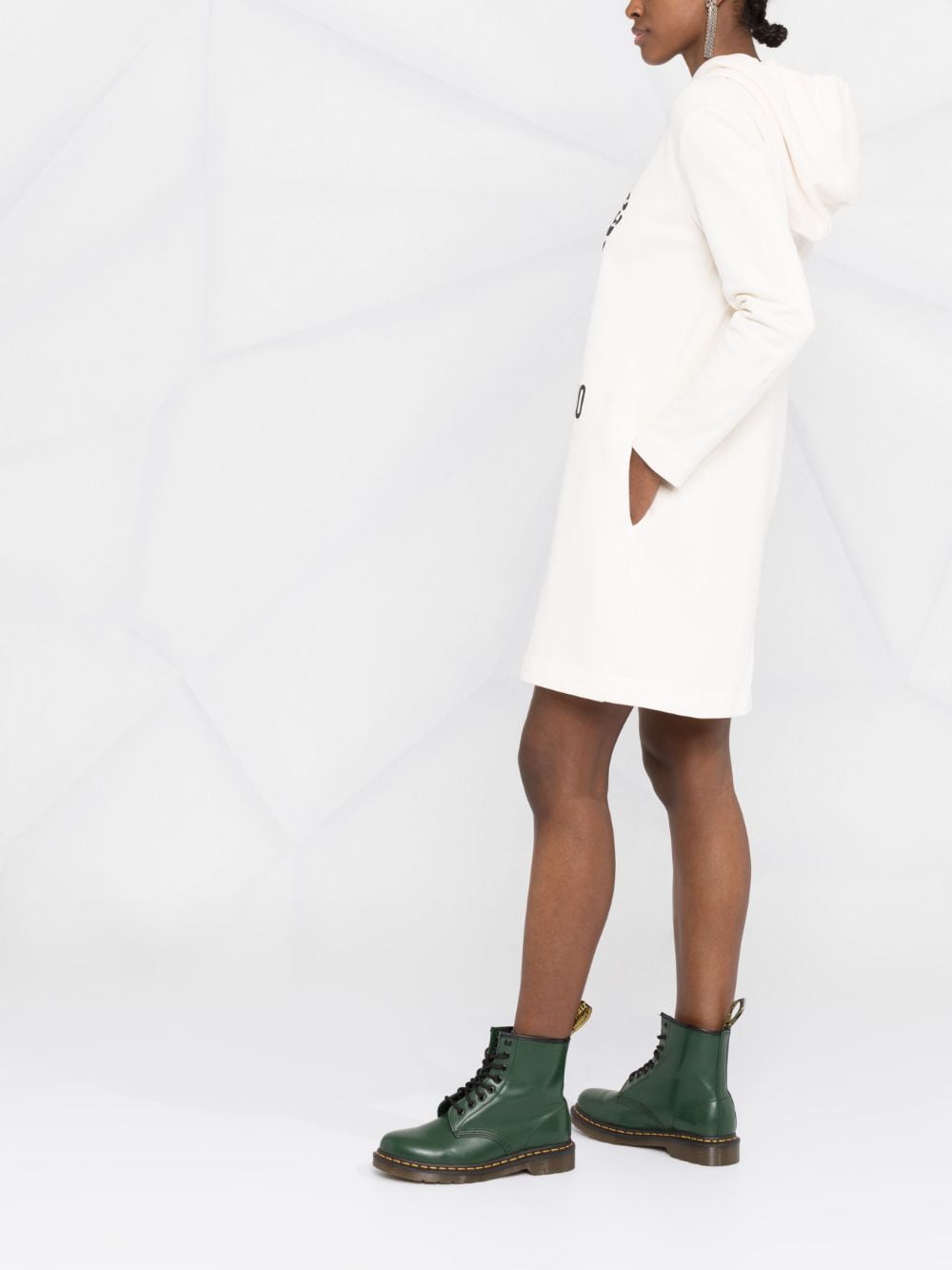 Love Moschino heart-motif hooded dress - Image 2