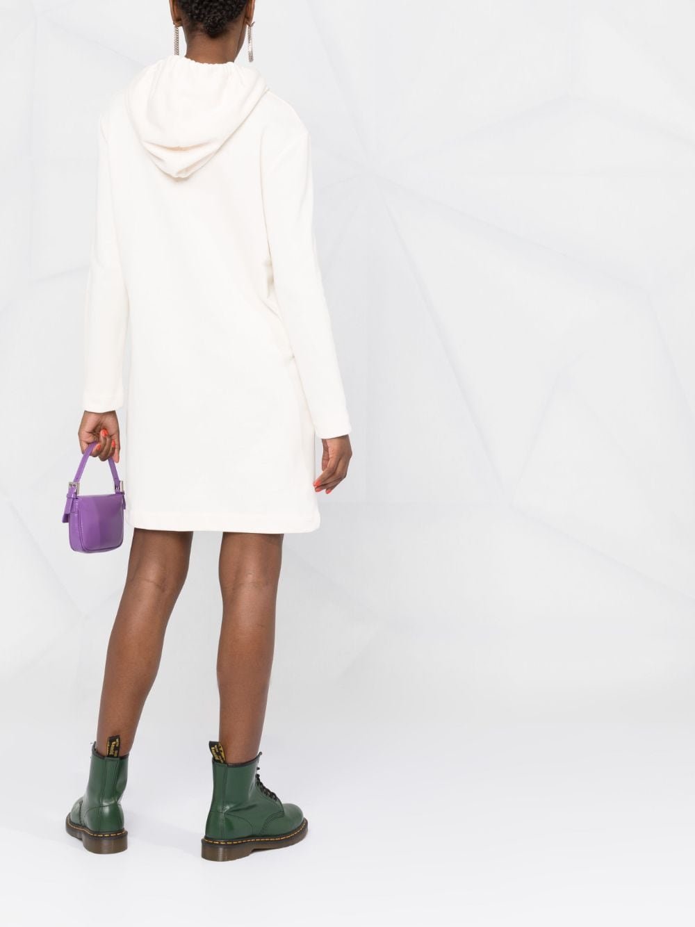 Love Moschino heart-motif hooded dress - Image 4