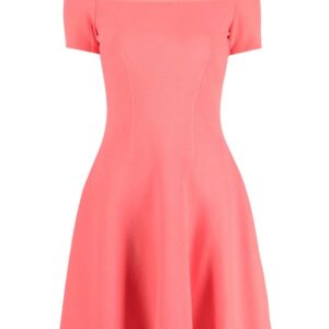 Alexander McQueen ruffle knit flared dress