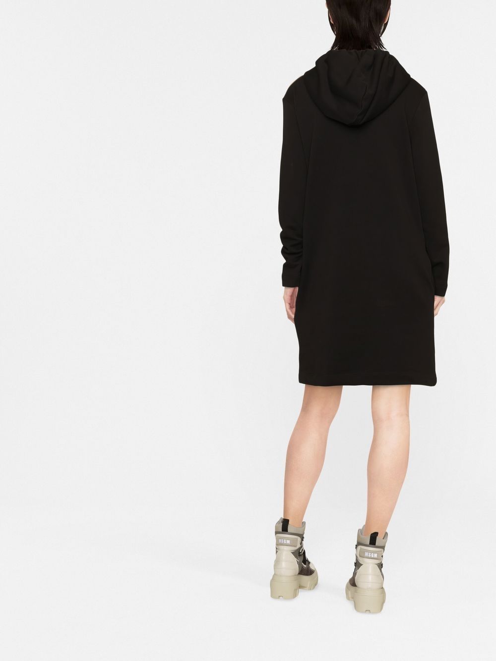 Love Moschino heart-motif hooded dress - Image 3