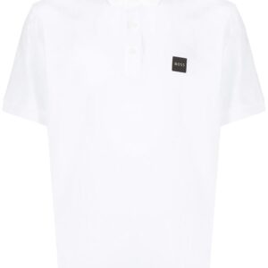 BOSS  logo-print polo shirt