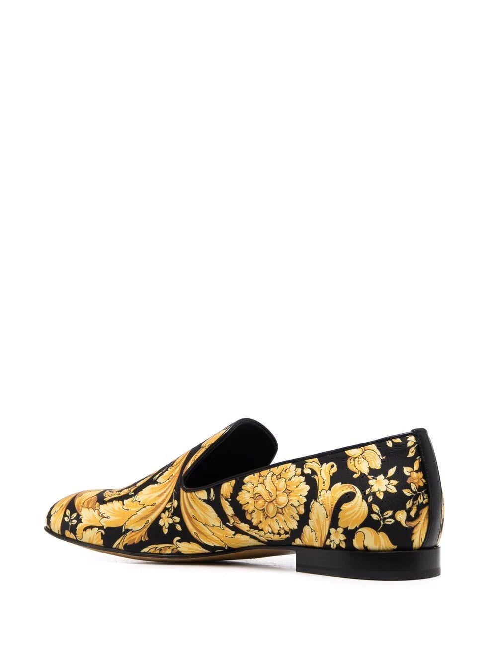 Versace baroque-print silk loafers - Image 3