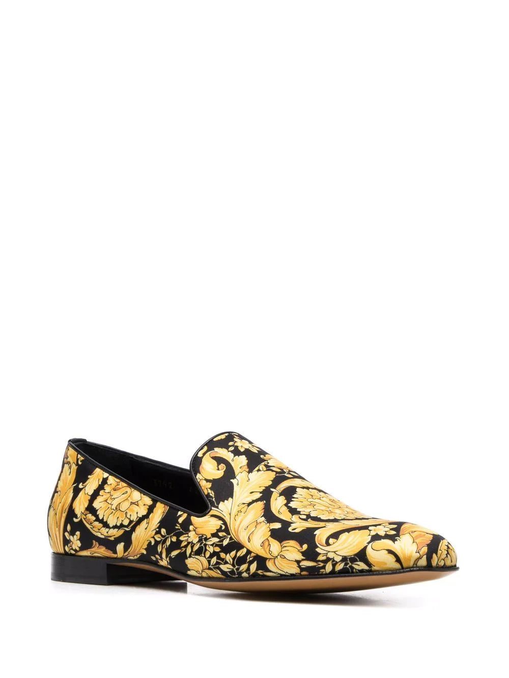 Versace baroque-print silk loafers - Image 2