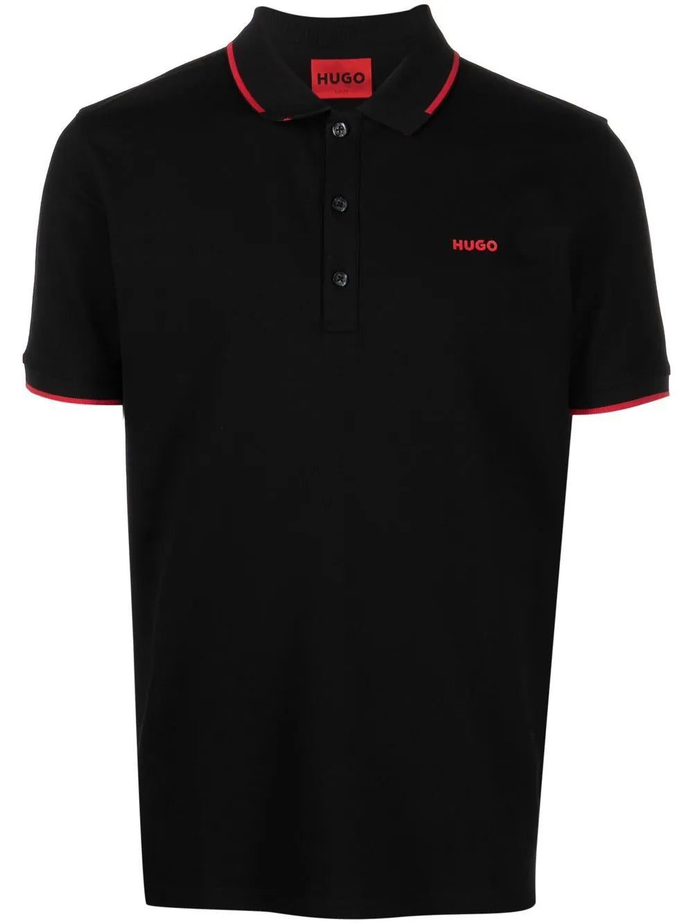 HUGO logo-print polo shirt
