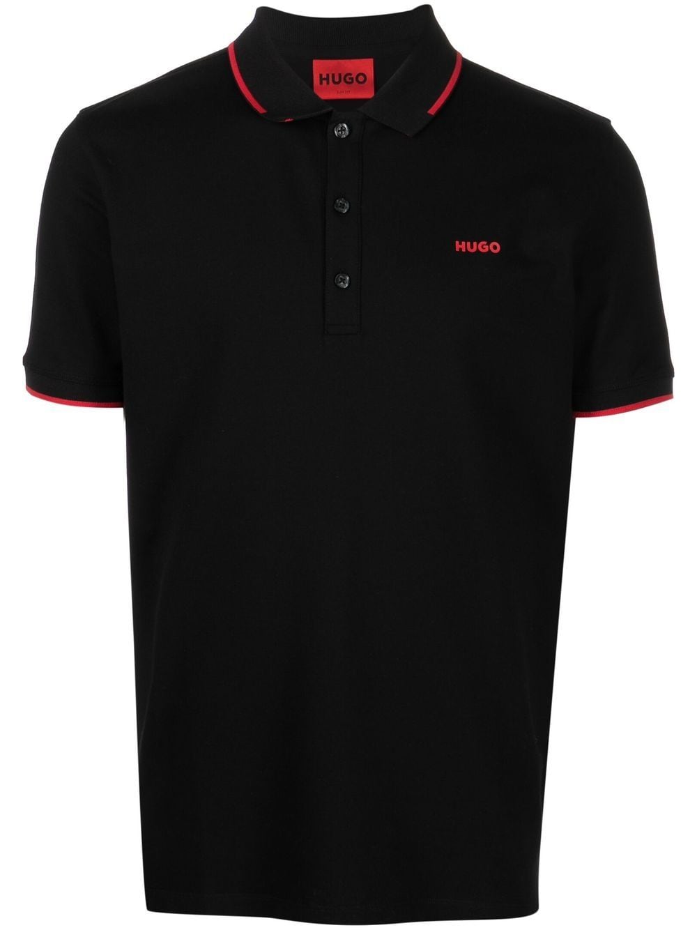 HUGO logo-print polo shirt