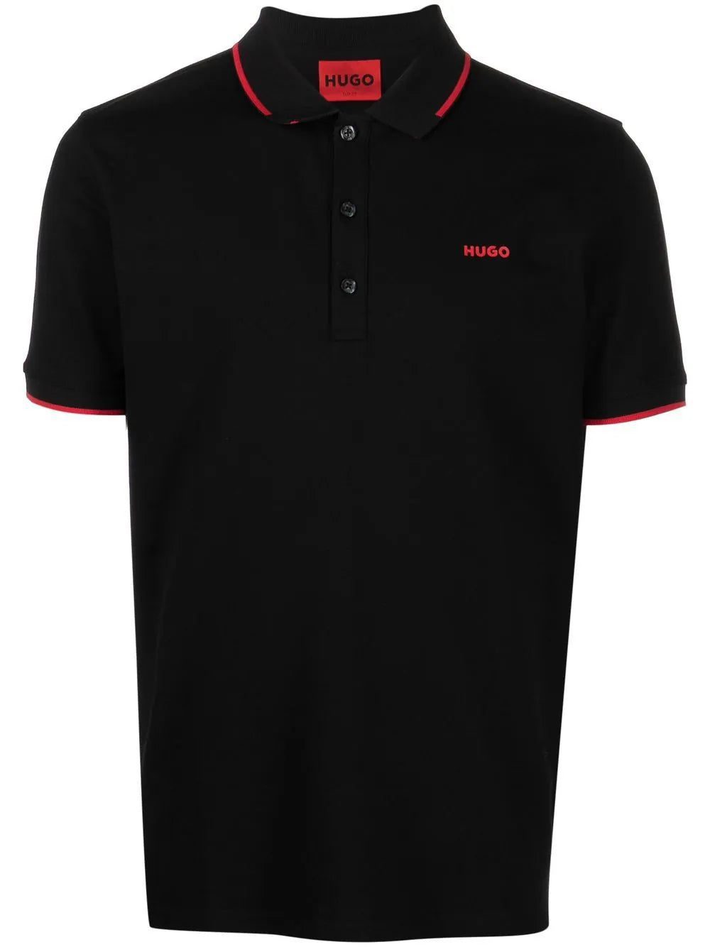 HUGO logo-print polo shirt