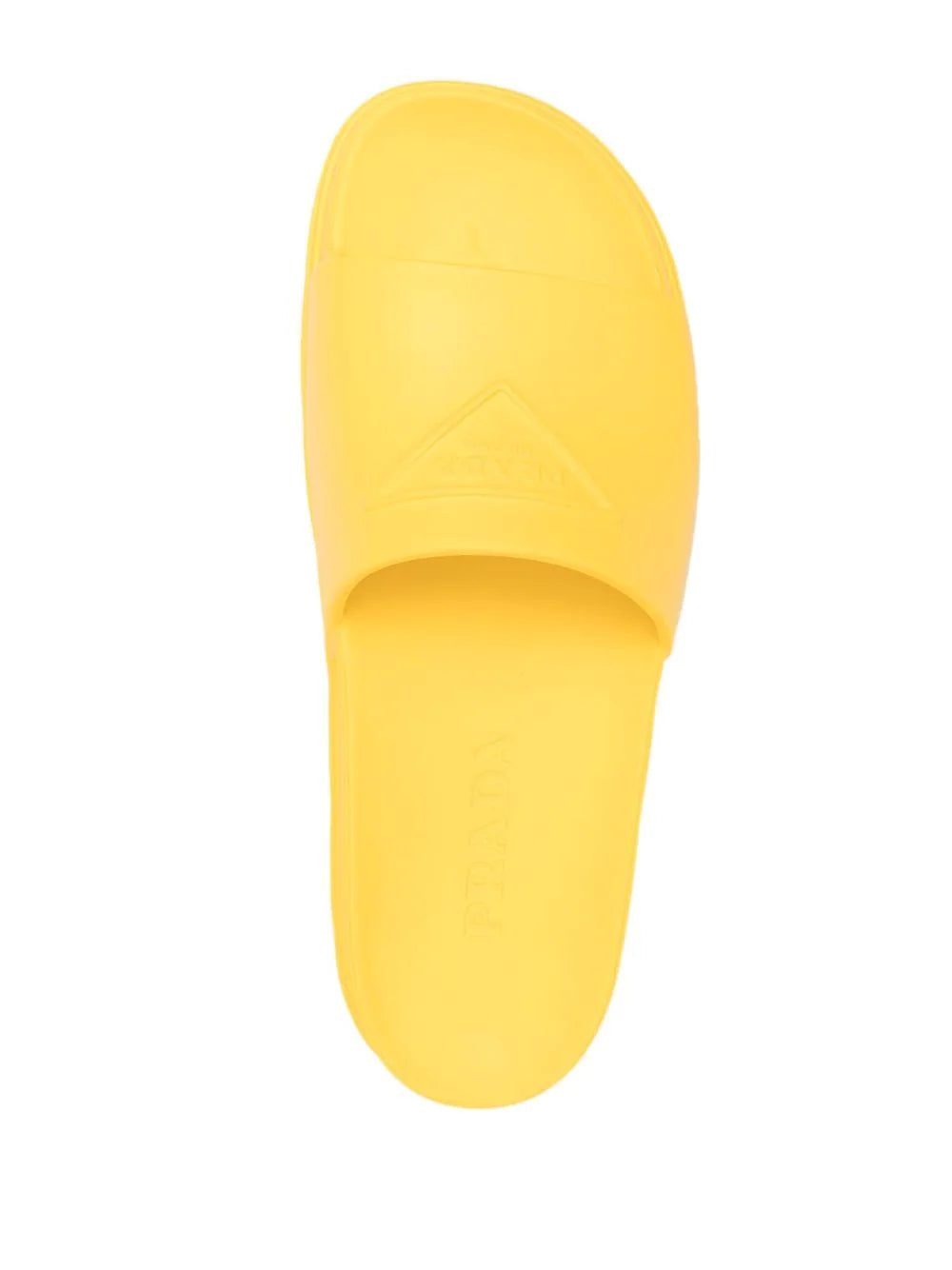 Prada embossed-logo ridged-sole slides - Image 4