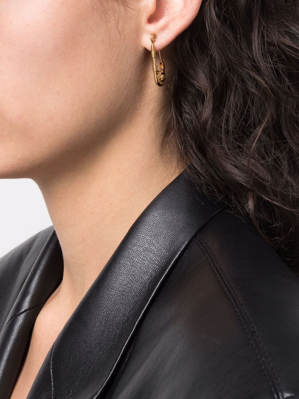 Versace safety pin earrings - Image 2