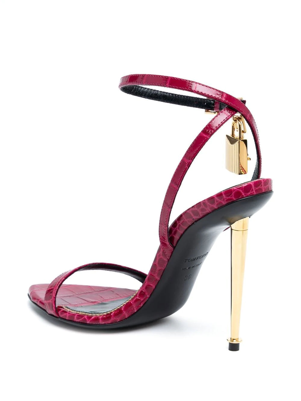 TOM FORD padlock-detail 115mm sandals - Image 3