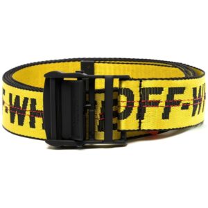 Off-white jacquard logo Industrial belt