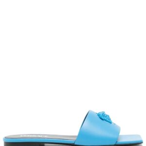 Versace La Medusa flat leather sandals
