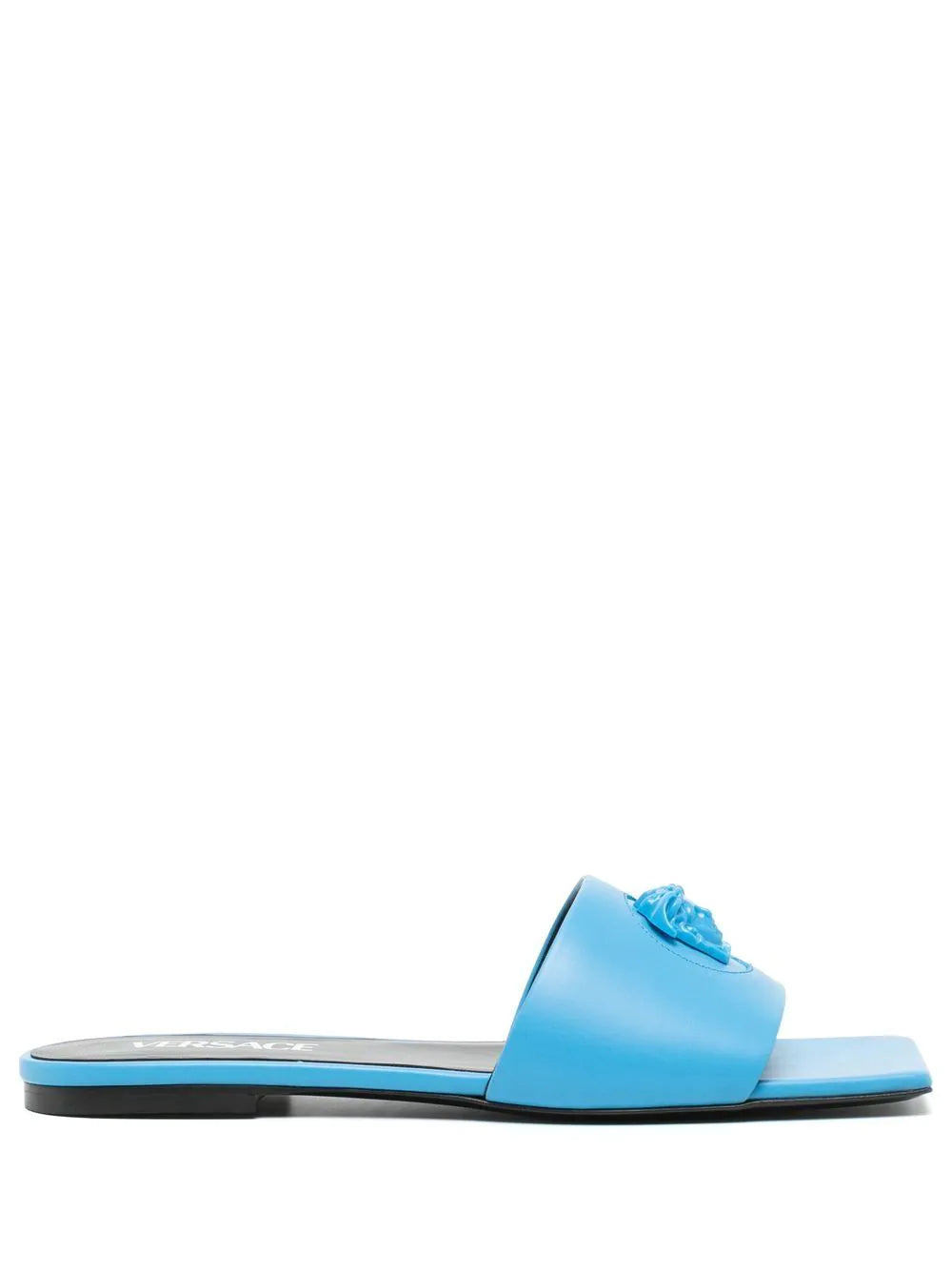 Versace La Medusa flat leather sandals