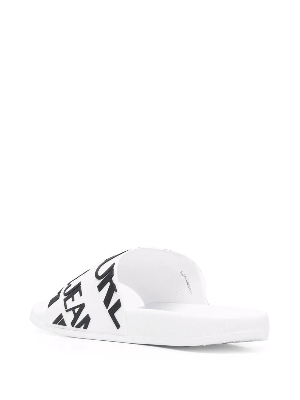 Versace Jeans Couture diagonal logo flat slides - Image 3