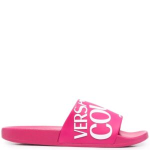 Versace Jeans Couture  logo flat slides